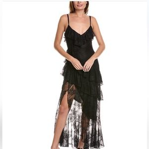 Ronny Kobo Janell Lace Dress in Black, Size 4